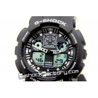 G-Shock GA-100 Black & White Wrist Watch
