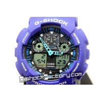 G-Shock GA-100 Blue & Black Wrist Watch
