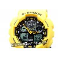 G-Shock GA-100A-9A Bumble Bee Yellow Watch