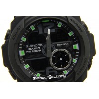 G-Shock GA-310 Matte Black & Green Watch