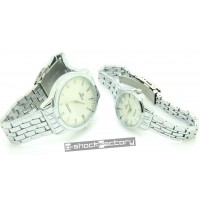 Omega Master Co-Axial Silver Couple Set Watch