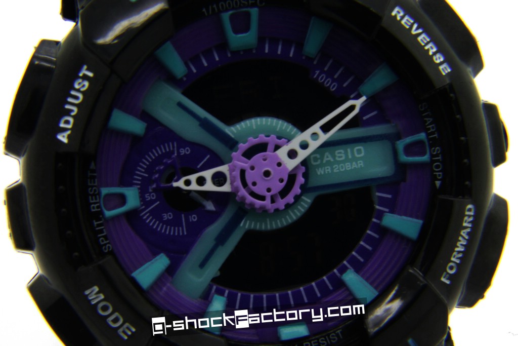 G-Shock GA-110-HC-1A Hyper Color Limited Edition Black & Purple - by www.g-shockfactory.com